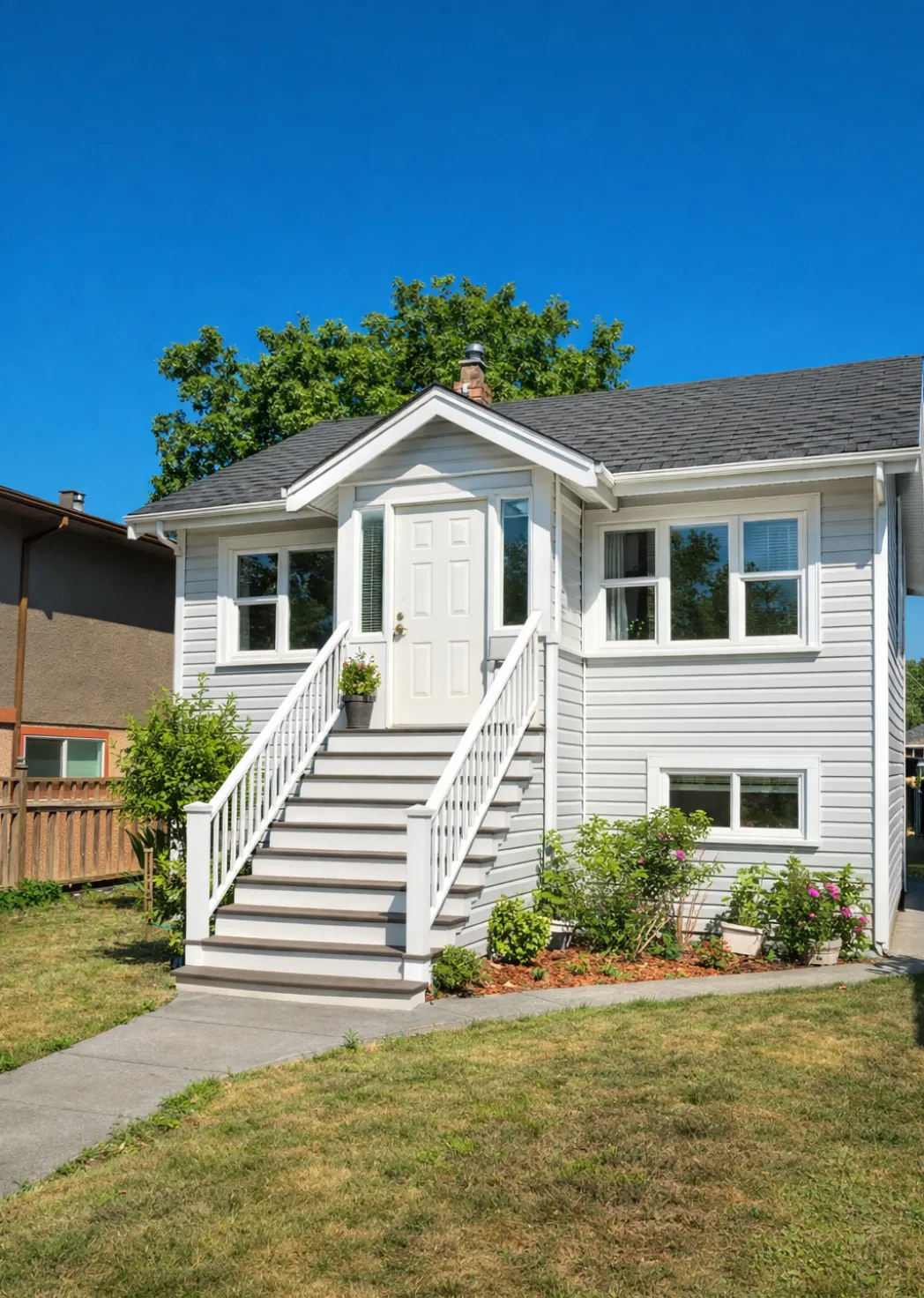 Modern backyard ADU with large glass windows and patio space built for rental or guest house use in Dallas Texas